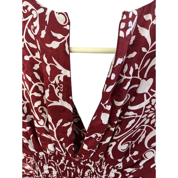 The Kooples Paris Womens 2 SILK Long Dress V Neck Flutter Sleeve Old Money Boho - Picture 8 of 10